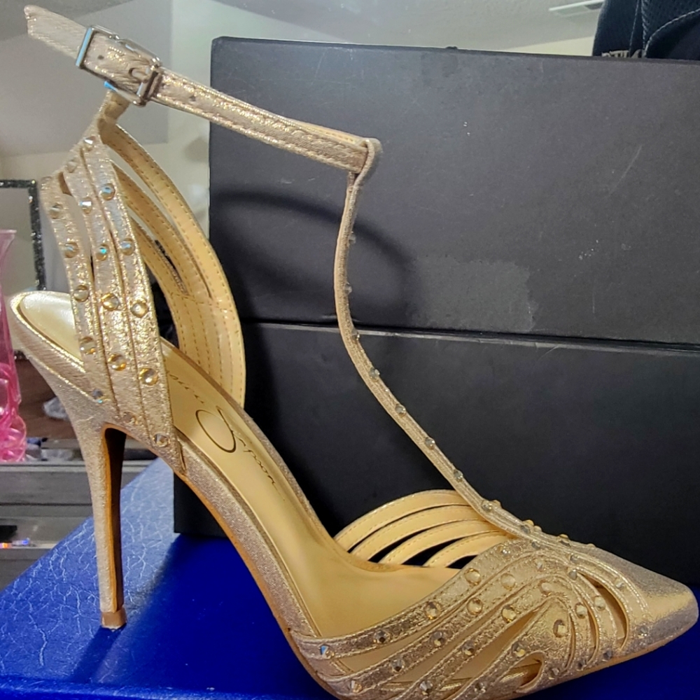 Champagne color heels